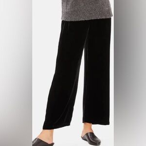 Eileen Fisher Black petite Velvet Trousers
